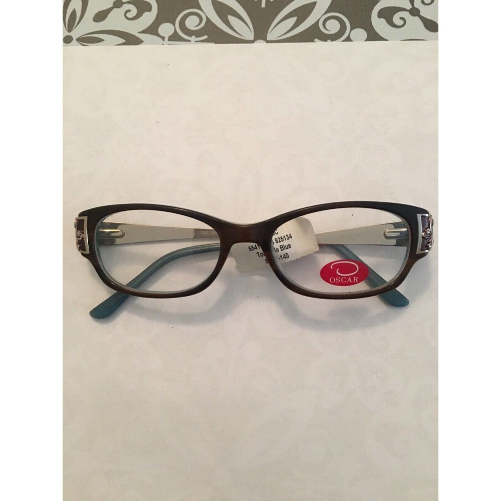 Oscar Eyeglasses Tort/Pale Blue 52-18-140 Frames